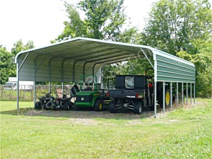 Regular Style Carport with One Panel Per Side